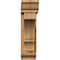 Ekena Millwork Balboa Traditional Rough Sawn Bracket w/ Offset Brace, Western Red Cedar, 6"W x 22"D x 22"H BKT0604X22X22BOA01RWR - alternate 2